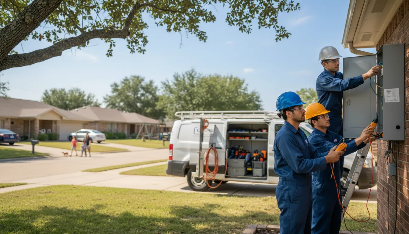 Certified electrician providing emergency electrical services in Wright, KS